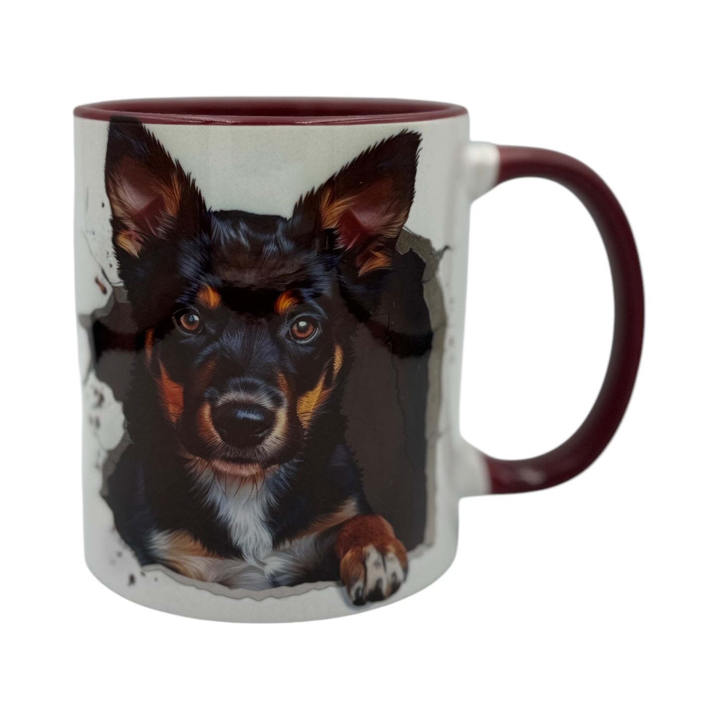Keramiktasse Mug mit vollflächigem Druck in 6 Tassenfarben