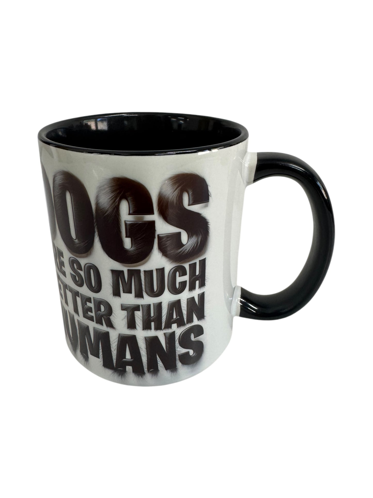 Mug Teetasse Dogs schwaz/weiss