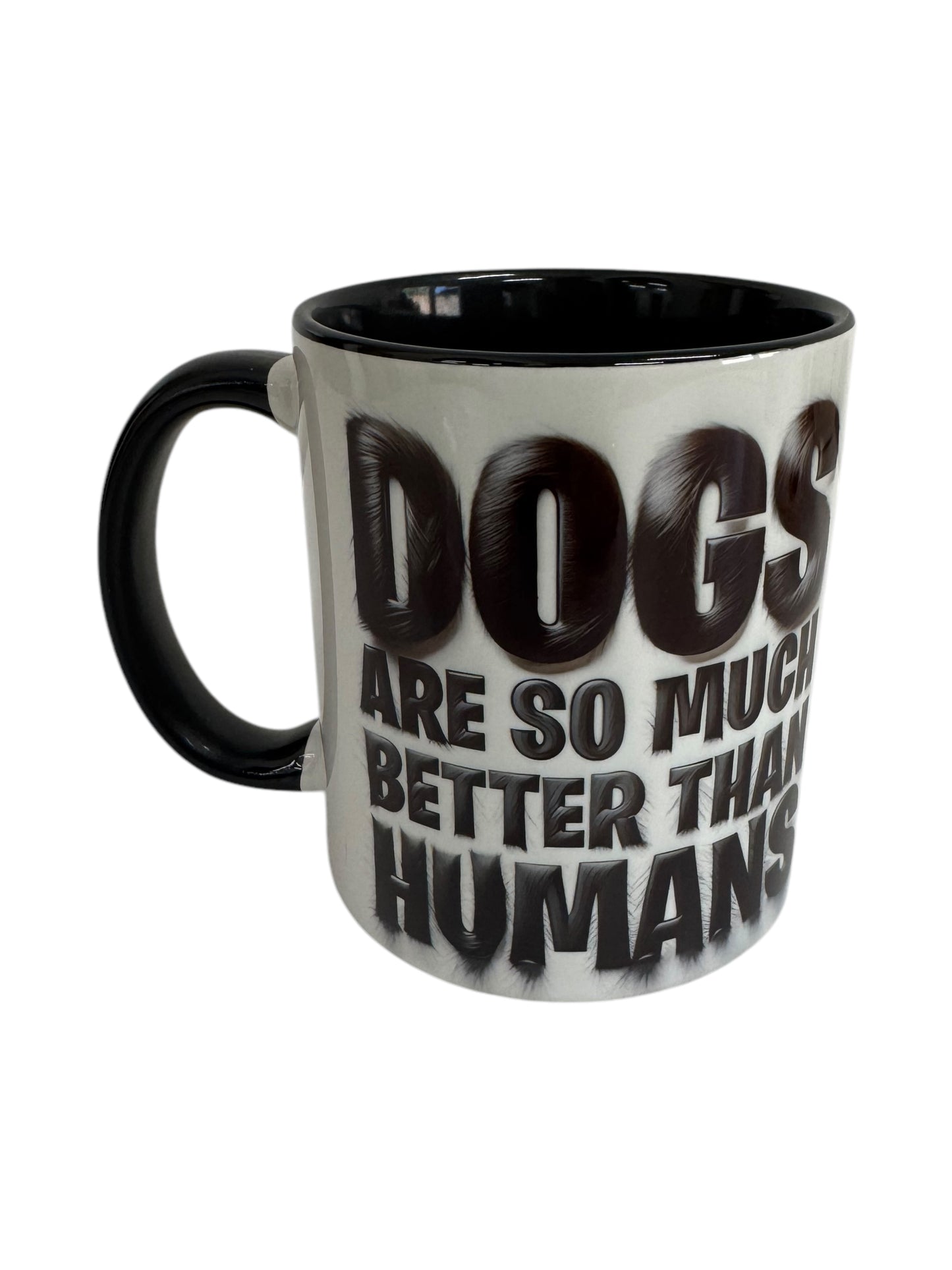 Mug Teetasse Dogs schwaz/weiss